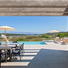 3 bedroom villa with pool & sea view, near Acharavi, sleeps 6